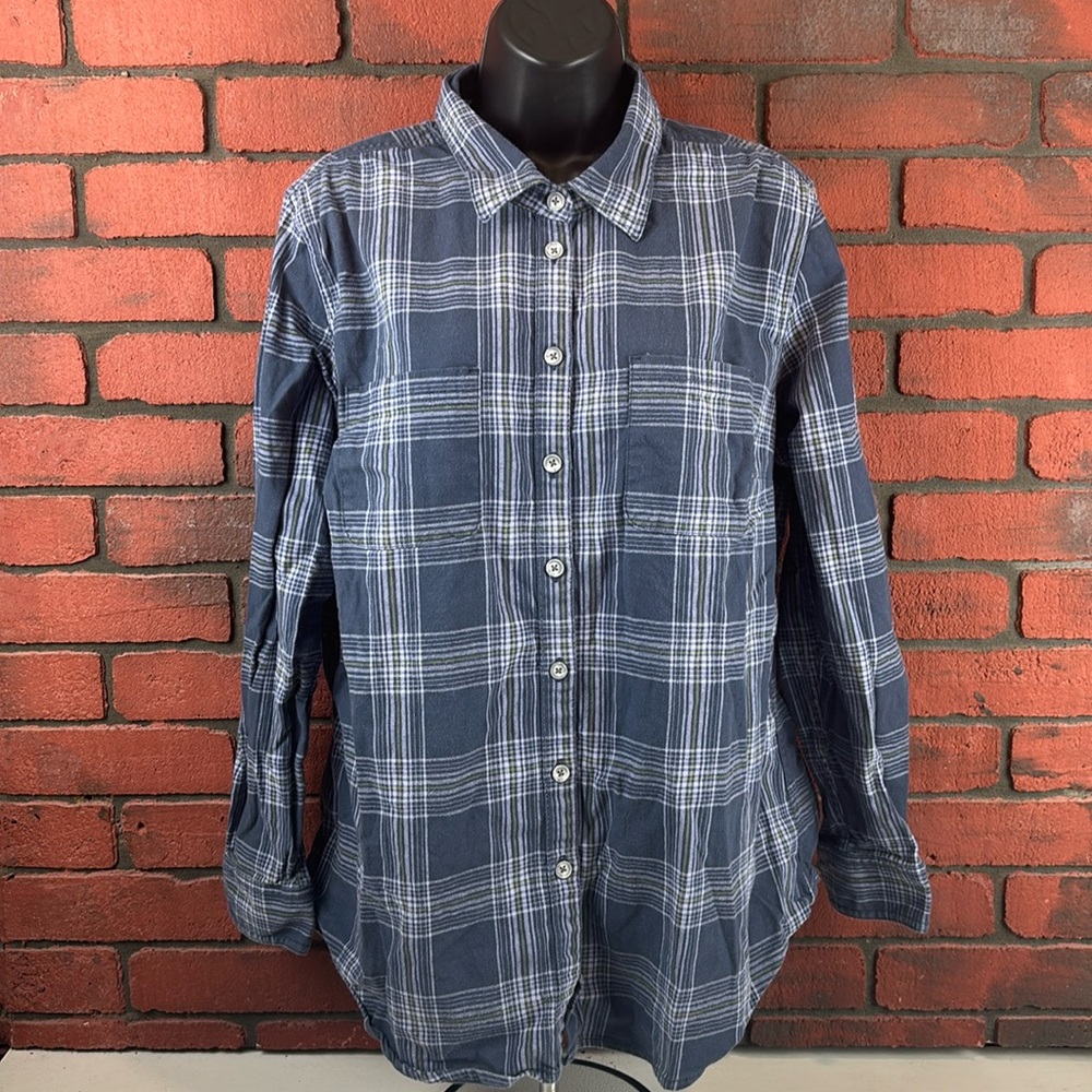 Ridgecut Womens XL‎ Plaid Flannel Button Down Shirt – Casual, Cozy, Outdoors